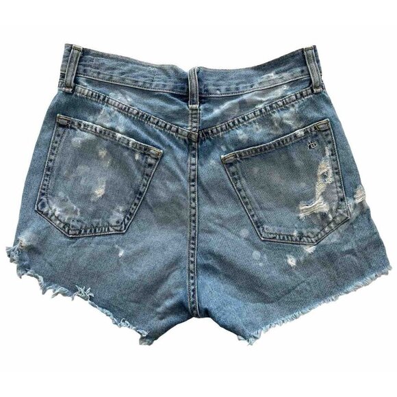 Rag & Bone Women's Sz 26 Justine Brokenland Distressed Denim Shorts REVOLVE - Picture 3 of 8